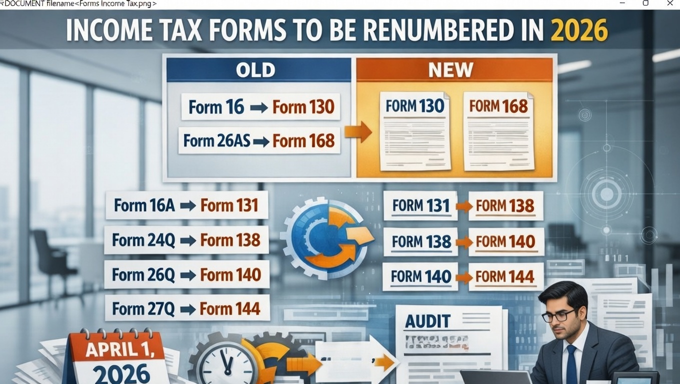 Form 168 Rent Back Big Makeover 2026: Form 16 Becomes 130, 26AS Turns 168 – What You Must ...